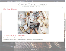 Tablet Screenshot of carolyoungsilver.com
